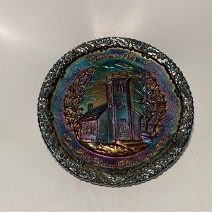 Vintage Fenton decorative plate